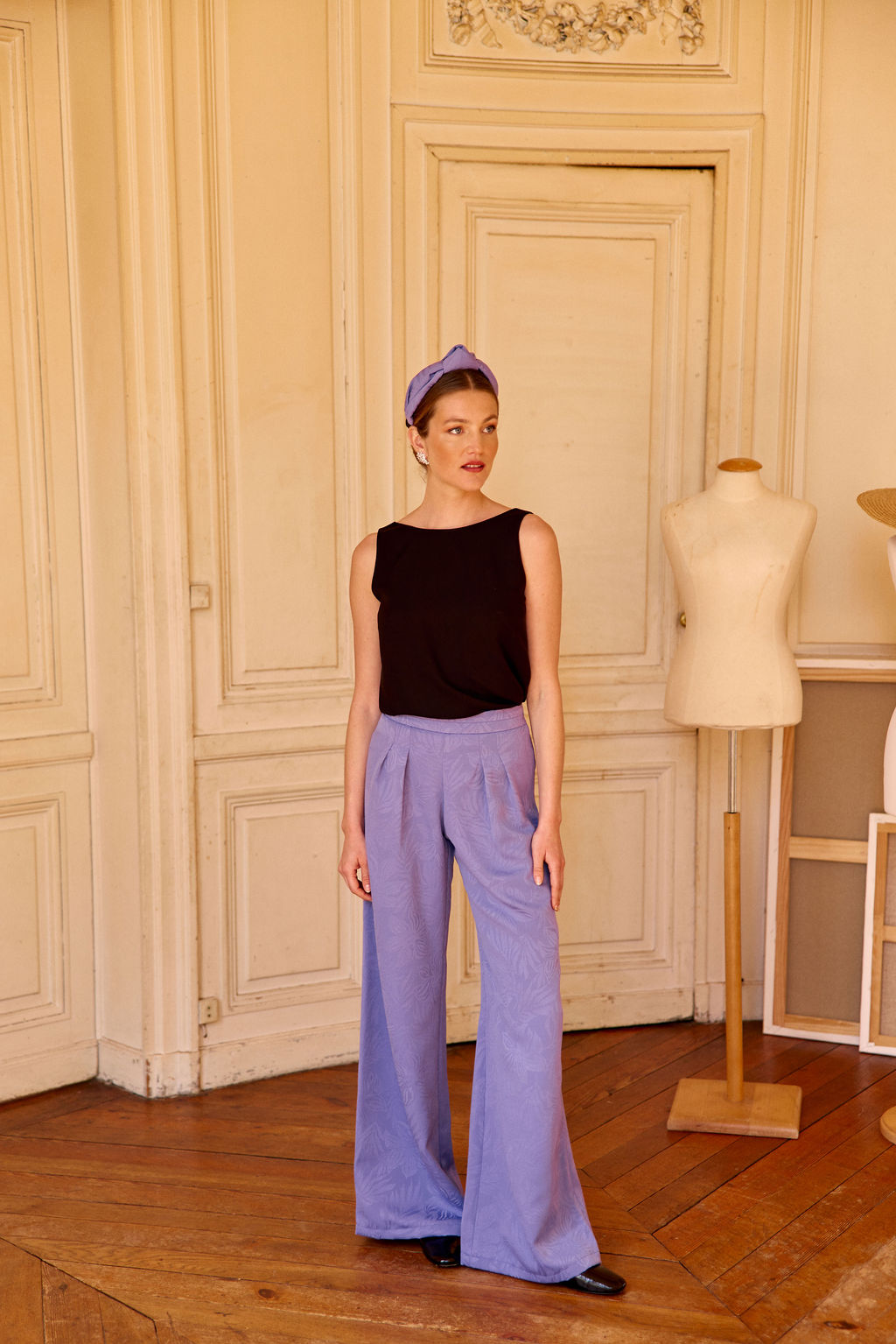 Pantalon Lou bleu lavande
