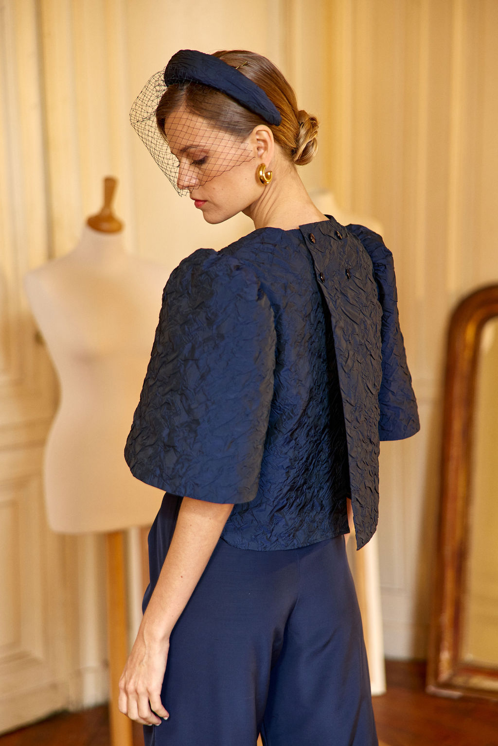 Serre-tête Carmen à voilette