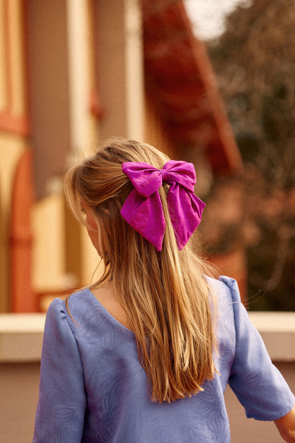 Les_Grisettes_Barette_Bow_Fushia_Top_Marceau_Lavande