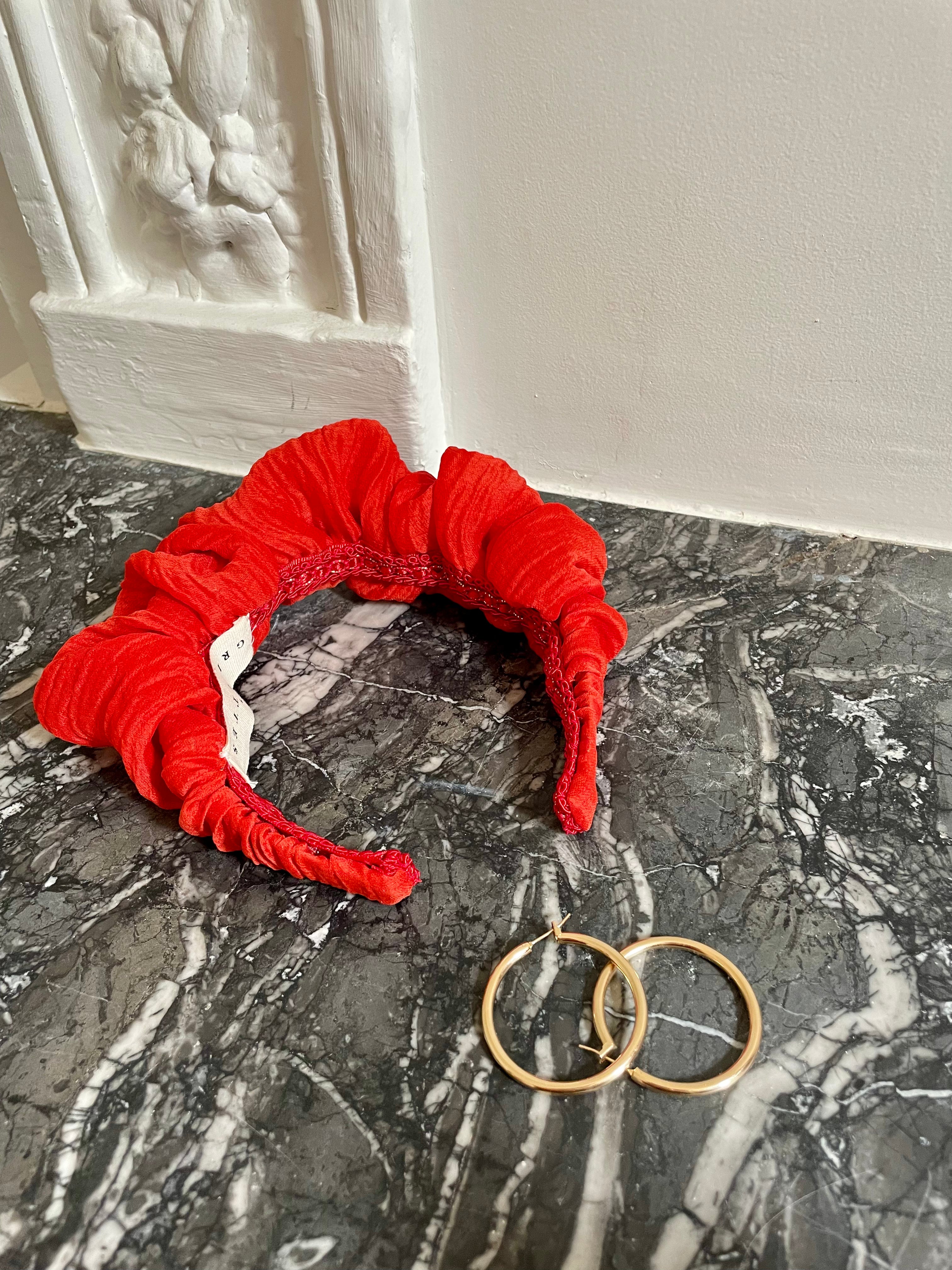 Serre-tête Frida coquelicot