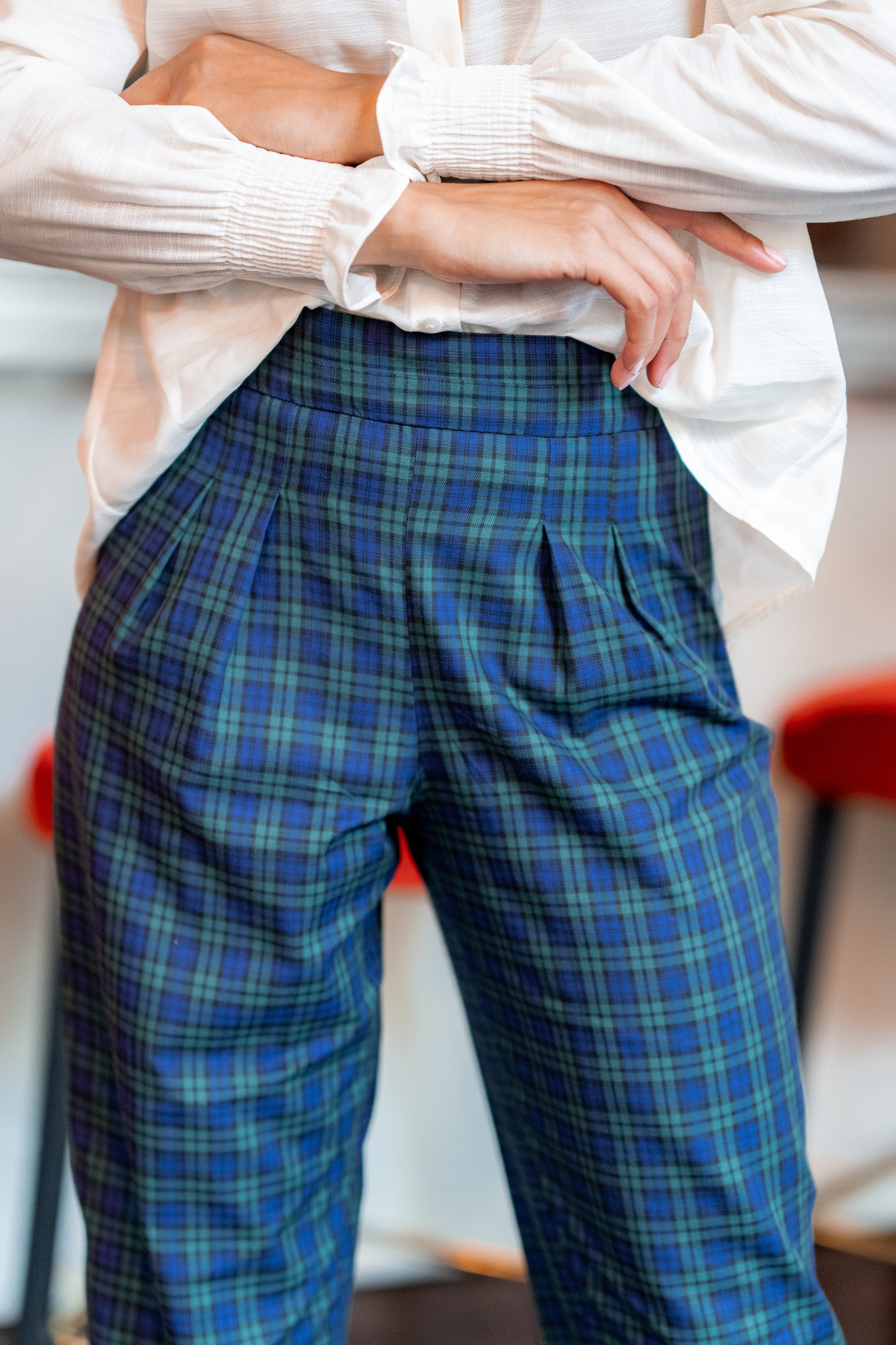 Pantalon Baptiste tartan