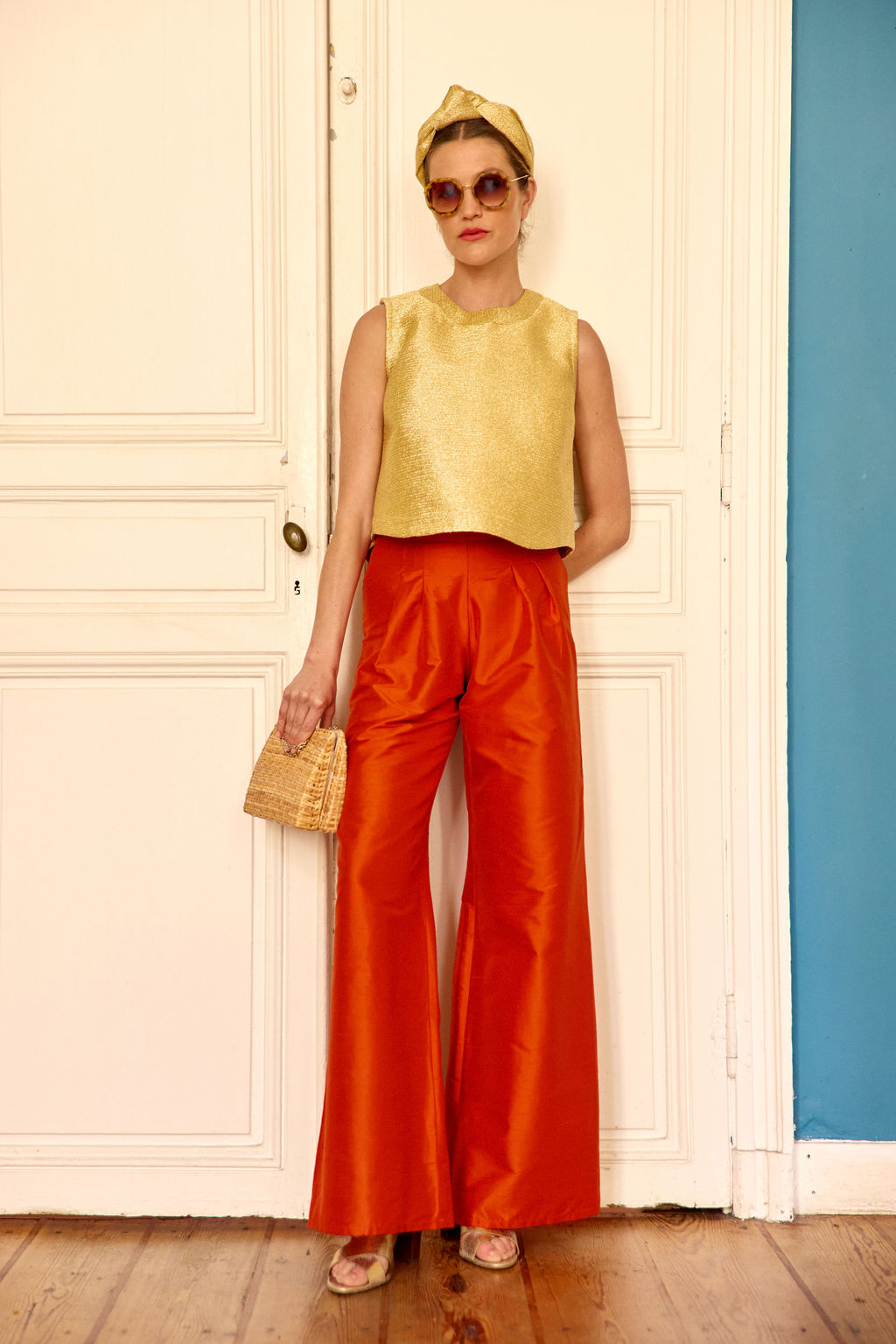 Pantalon Lou capucine