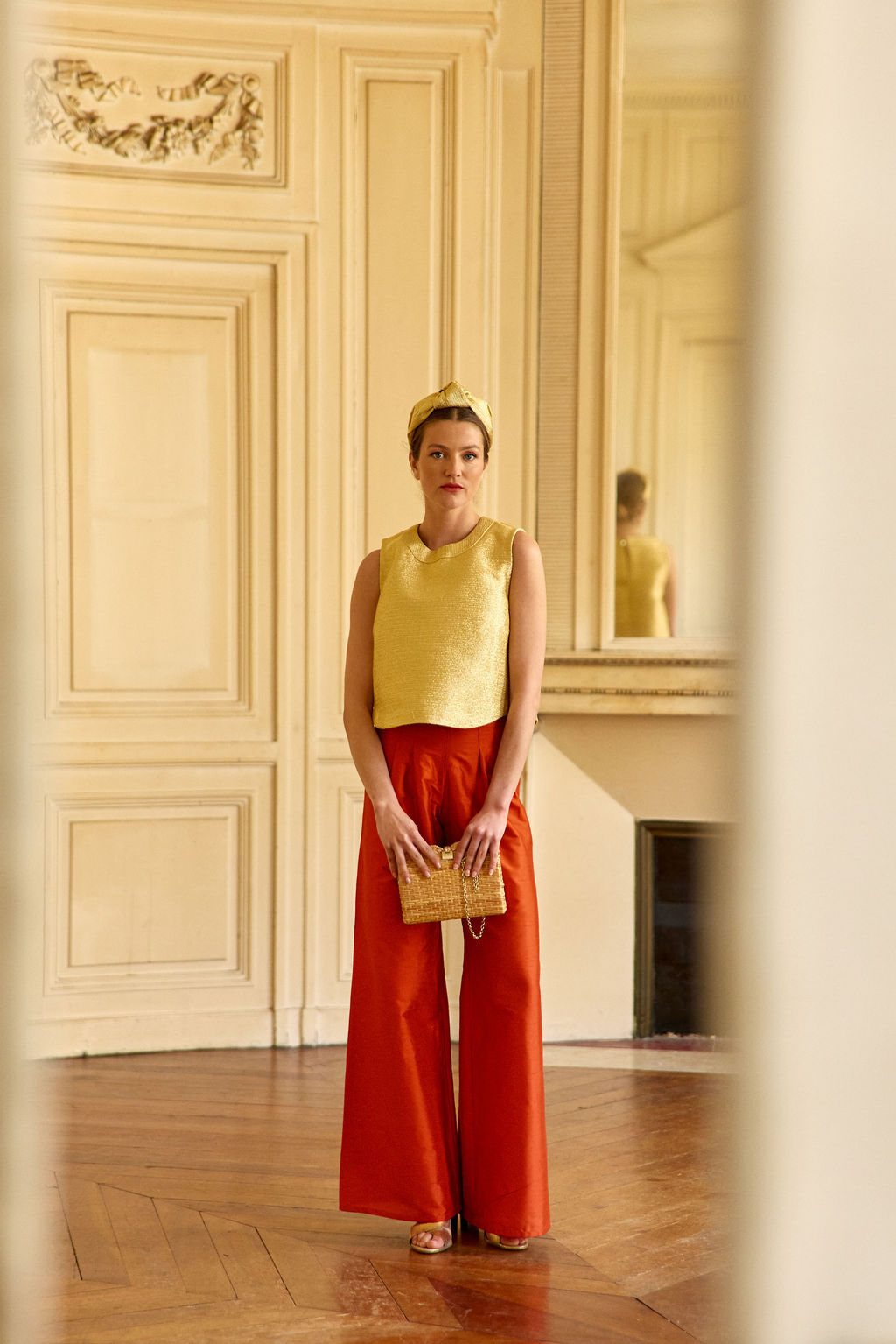 Pantalon Lou capucine