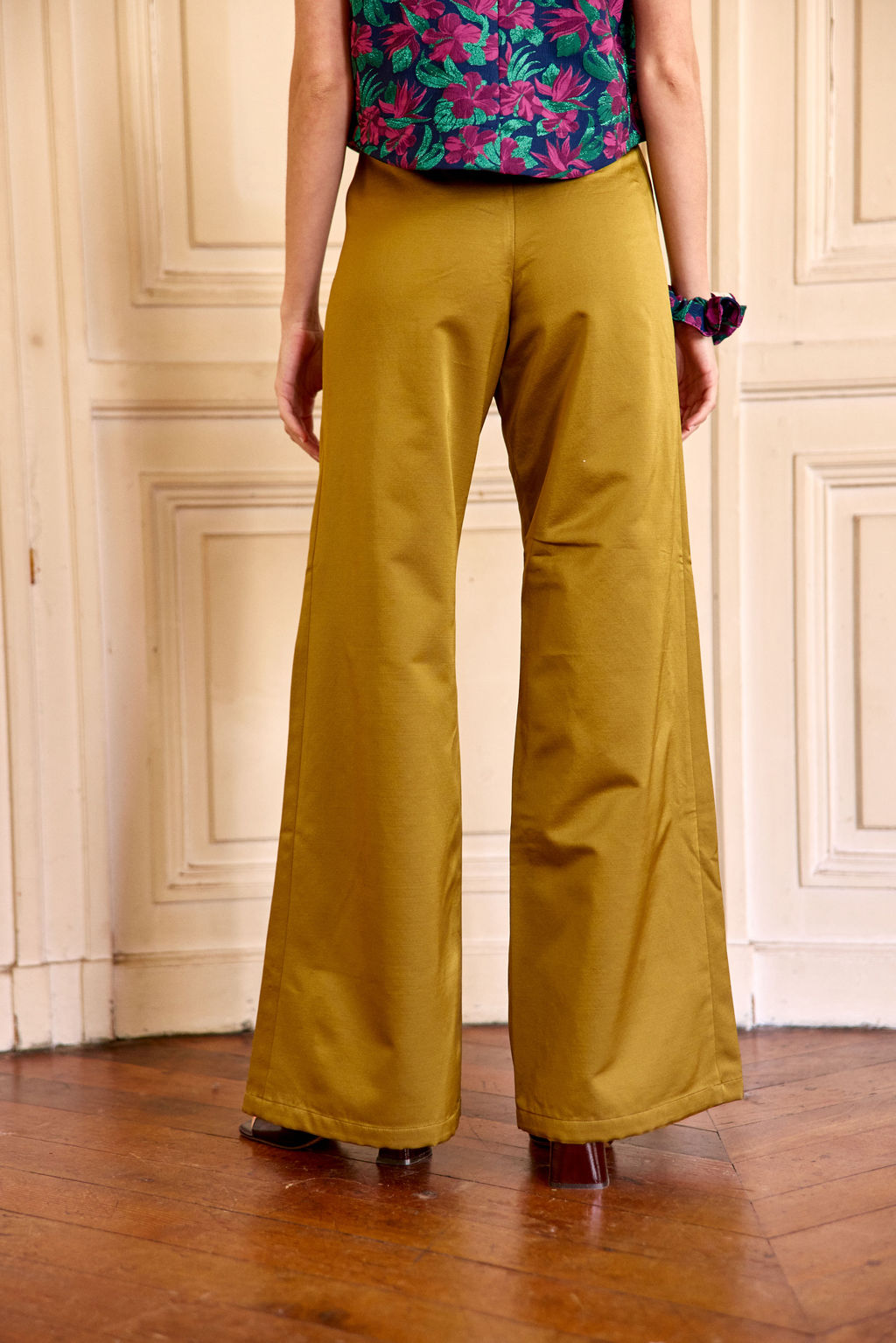 Pantalon Lou marron or