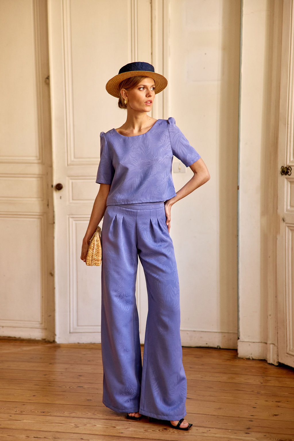 Pantalon Lou bleu lavande