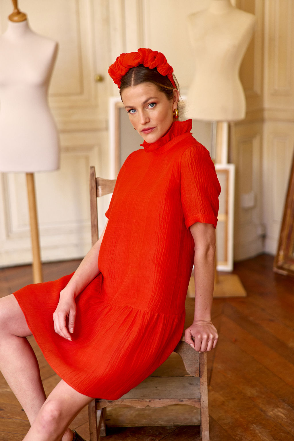 Robe Scarlett coquelicot