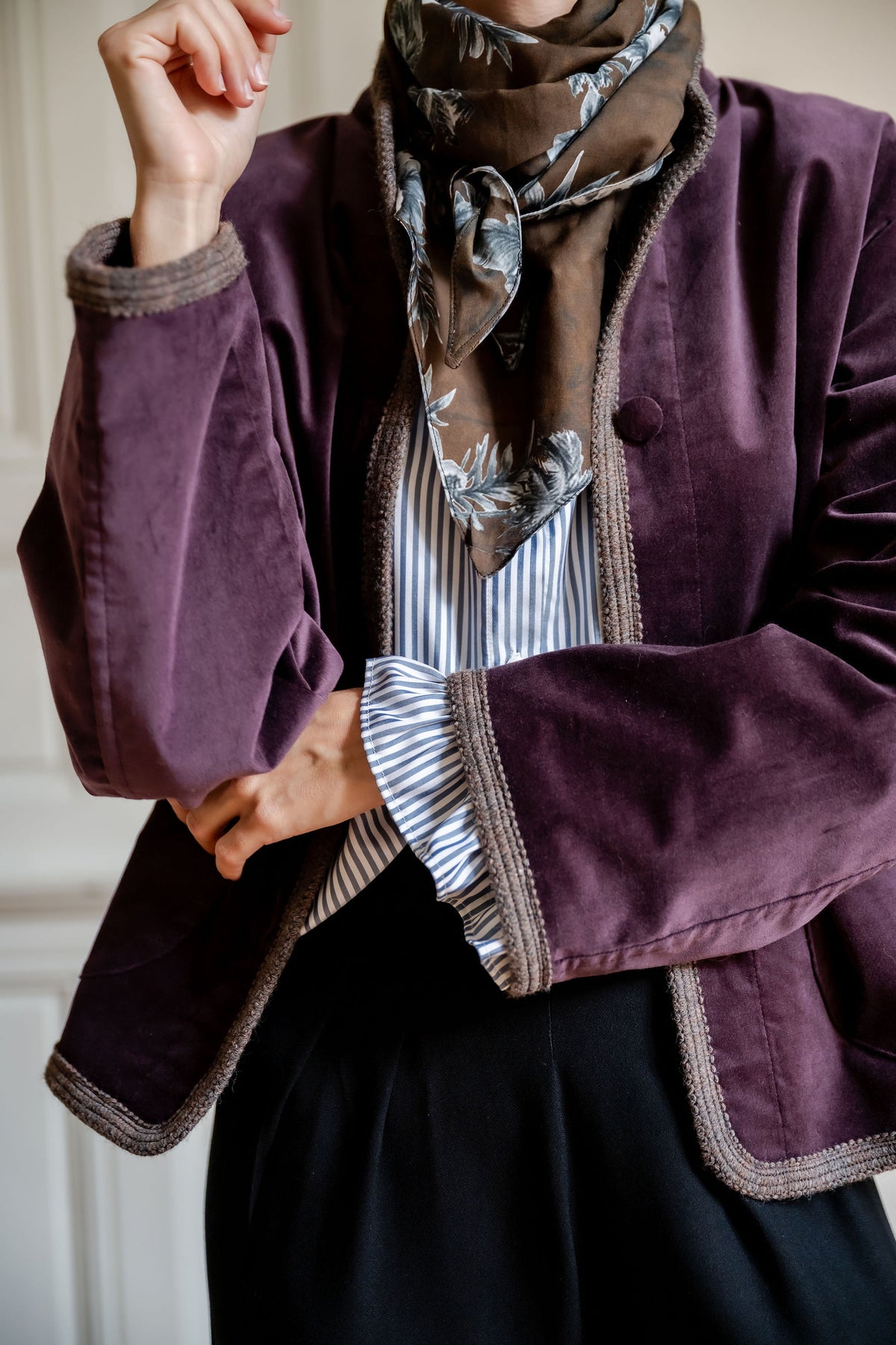 Veste Benedict prune