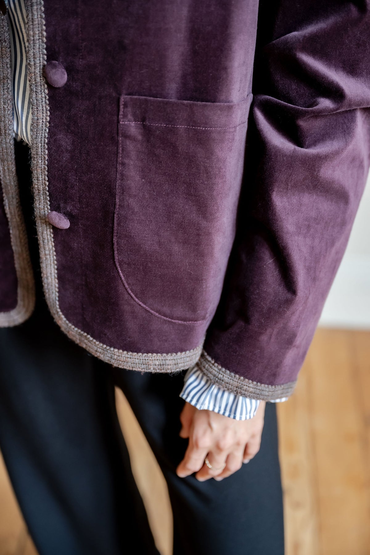 Veste Benedict prune