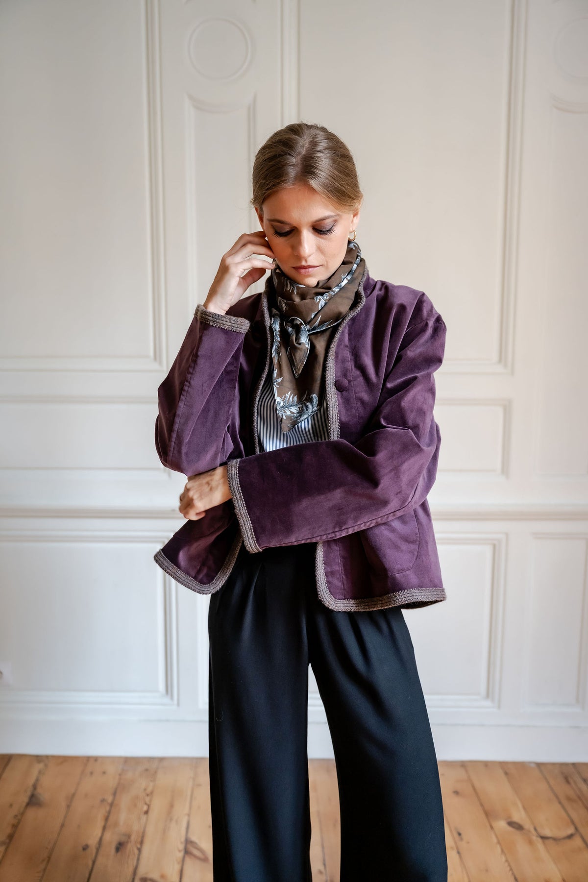 Veste Benedict prune
