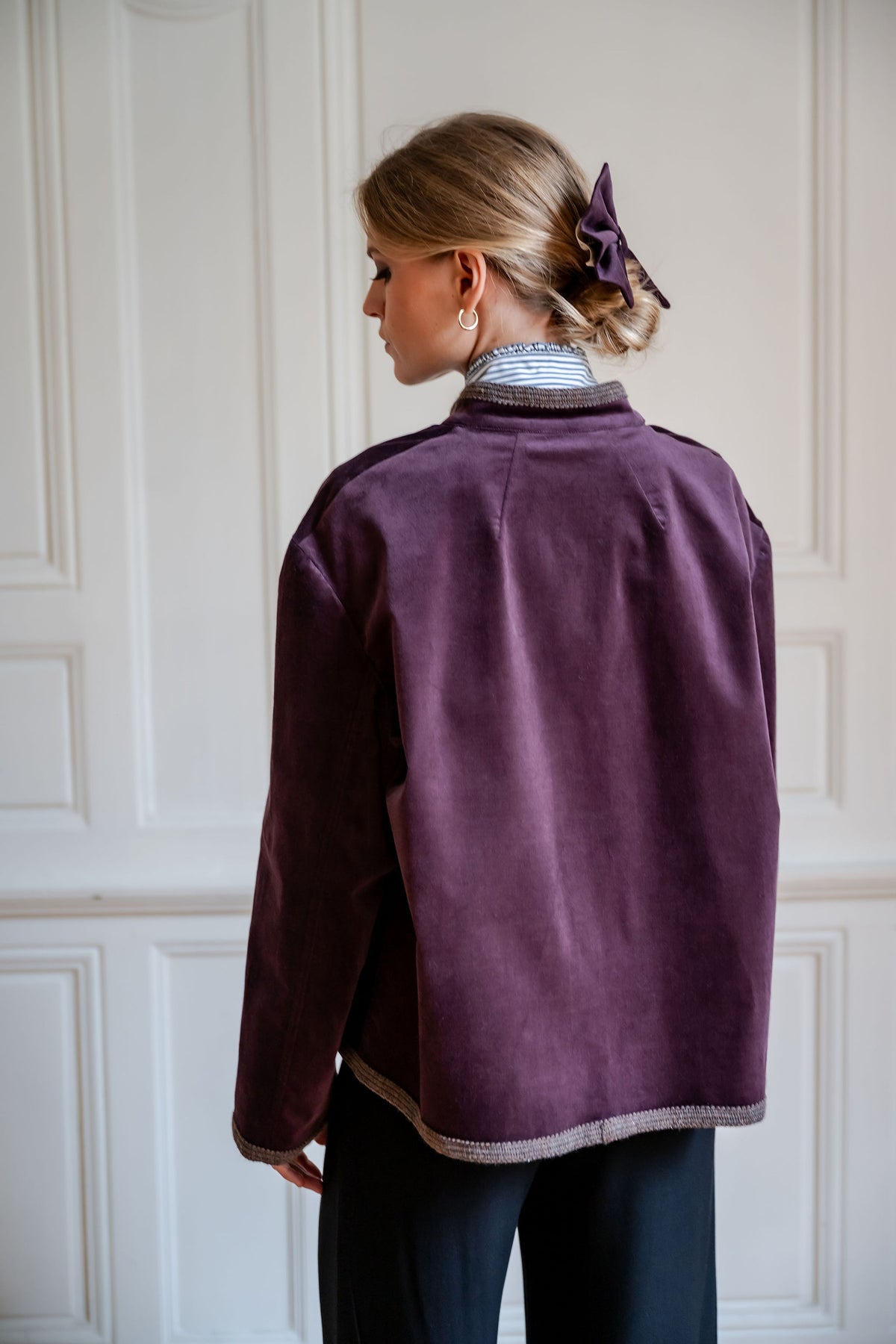 Veste Benedict prune