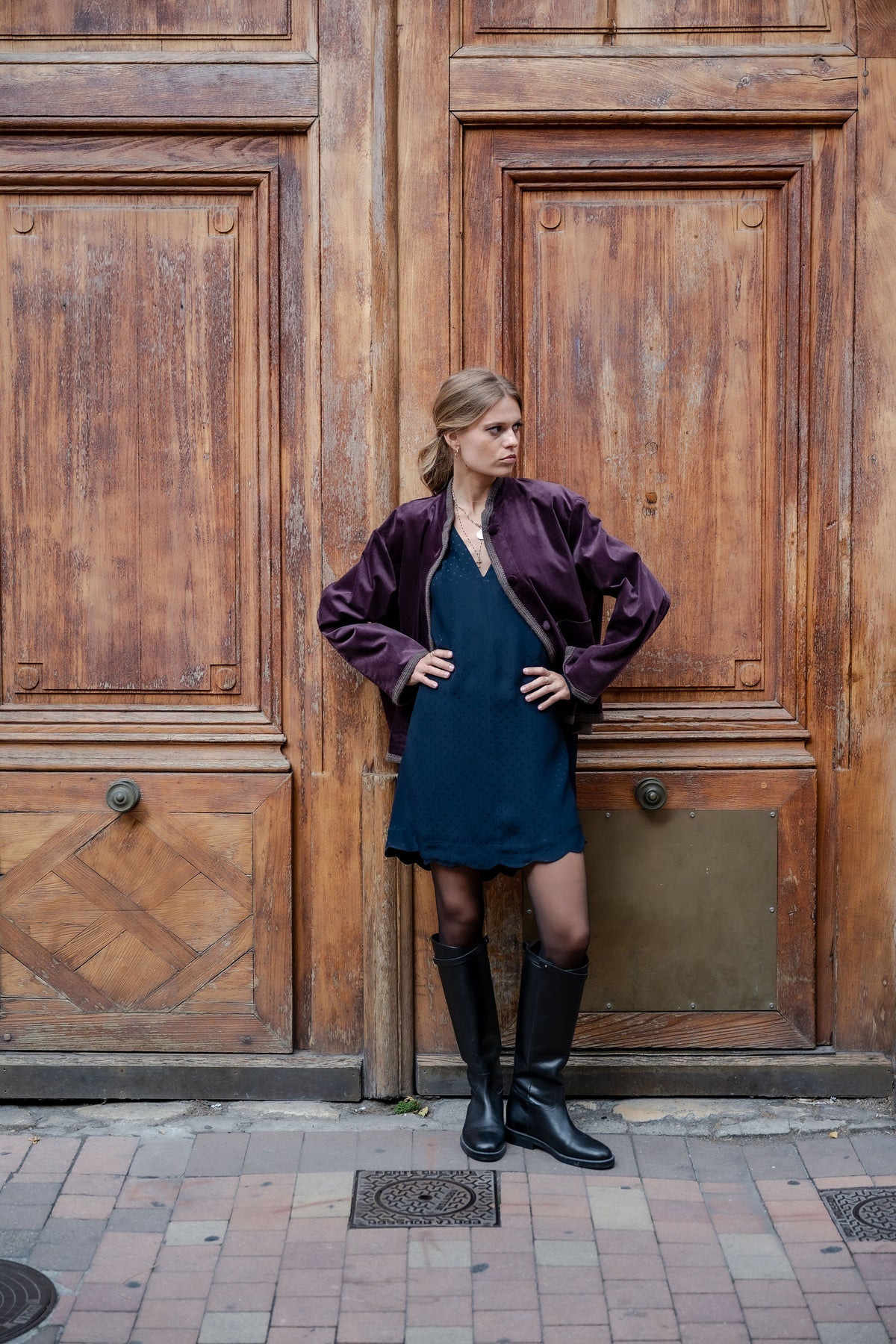 Veste Benedict prune